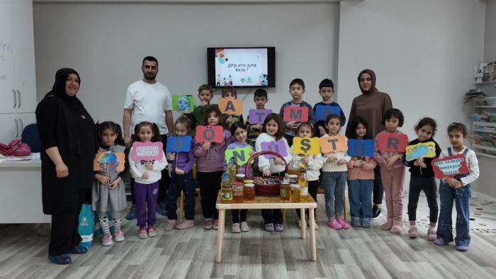 Alparslan Anaokulu’nda sıfır atık eğitimi verildi